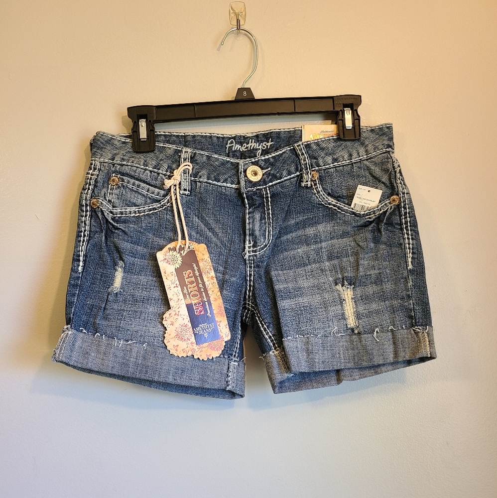 Amethyst Low Rise Jean Shorts